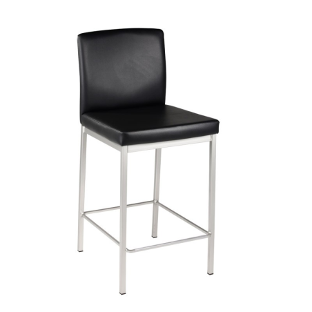 Tabouret snack rembourré en métal et synthétique - Villa