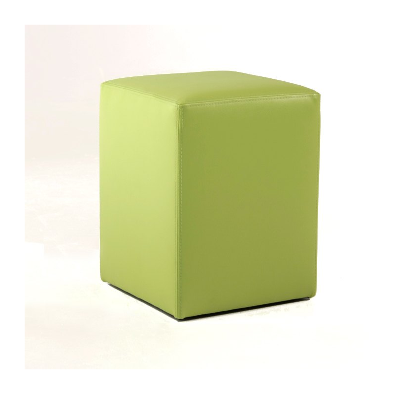 Pouf carré en vinyle synthétique – Quadra