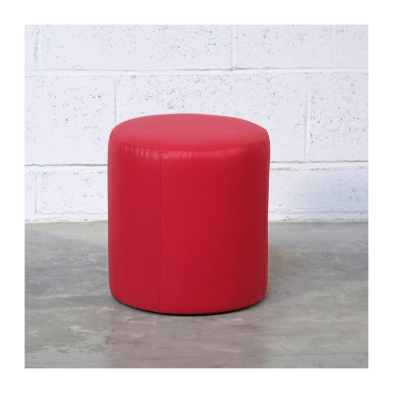 Pouf rond rouge – Rondo