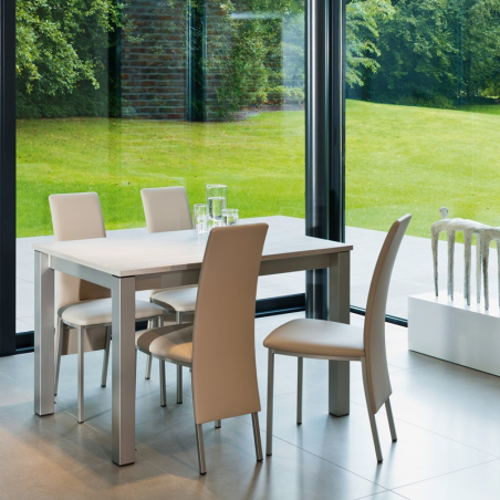 Table de cuisine rectangulaire en stratifié avec allonge - Valencia 15