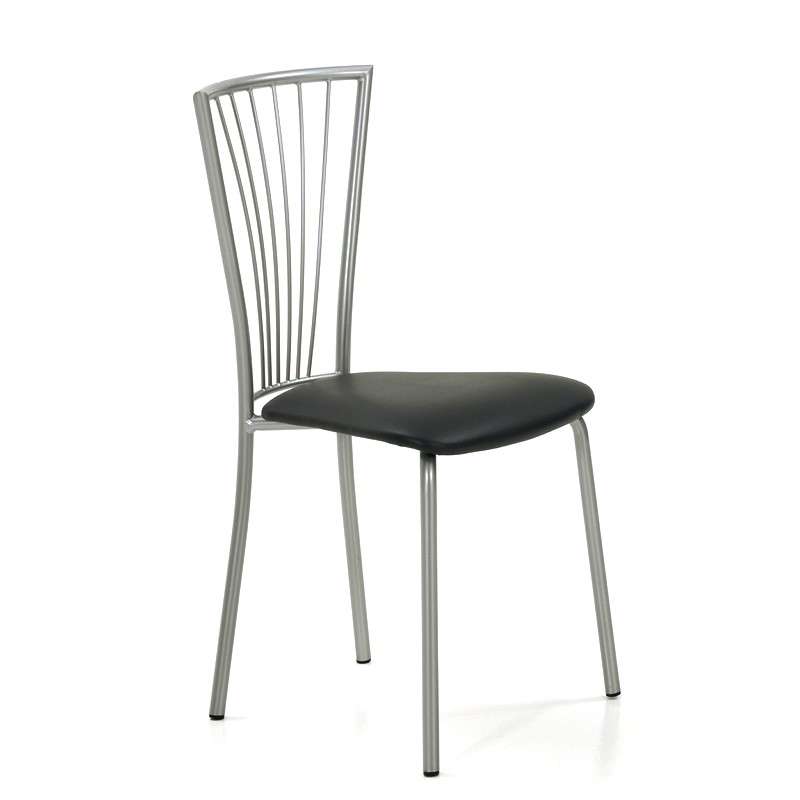 Chaise de cuisine en synthétique et métal  Jana  4pieds.com