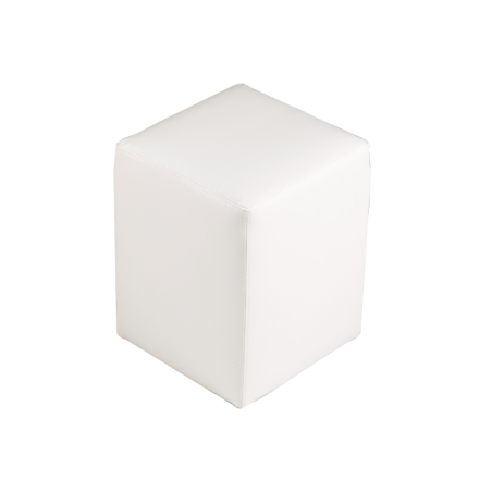 Pouf carré blanc – Quadra