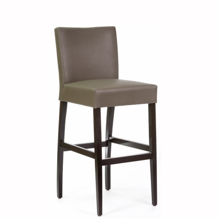 Tabouret de bar en vinyle et bois - Matias