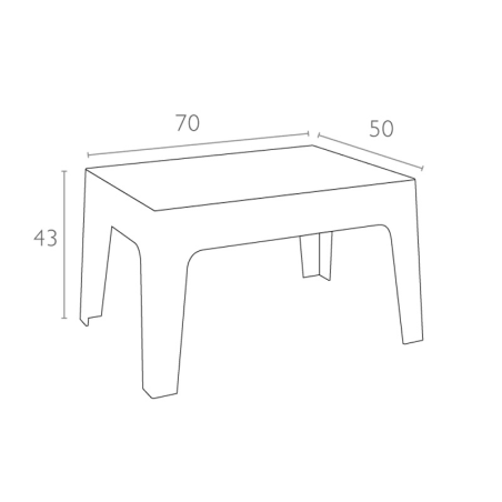 Ensemble de jardin BOX en polypropylène