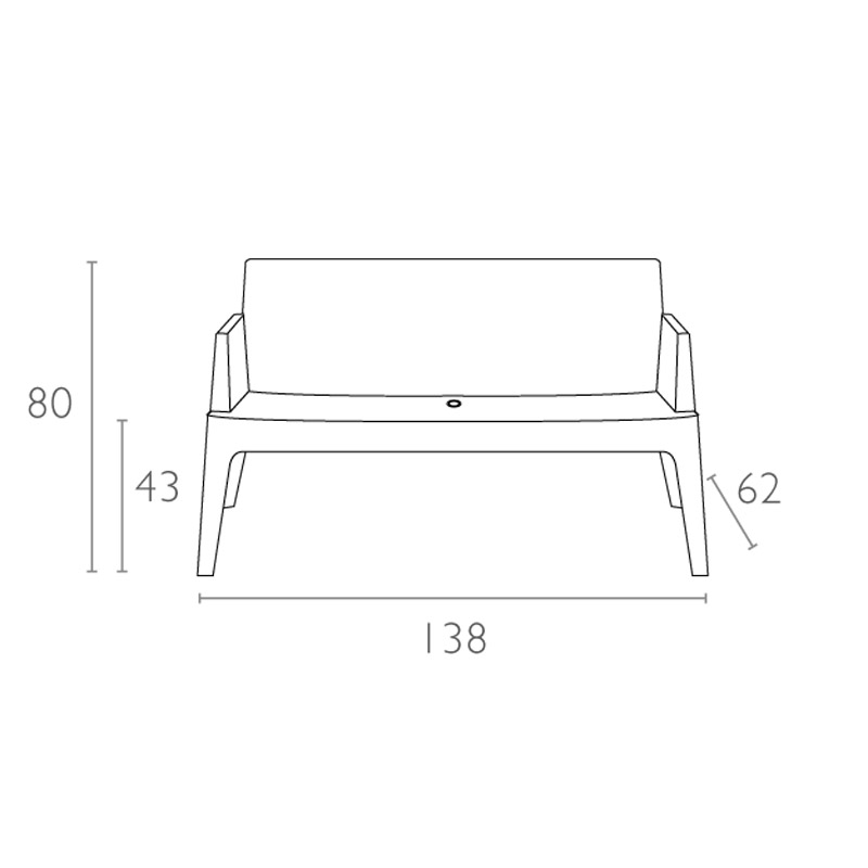 Ensemble de jardin BOX en polypropylène