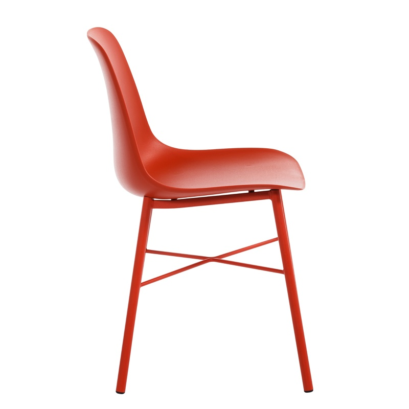 Chaise moderne en polypropylène et métal - Cloe