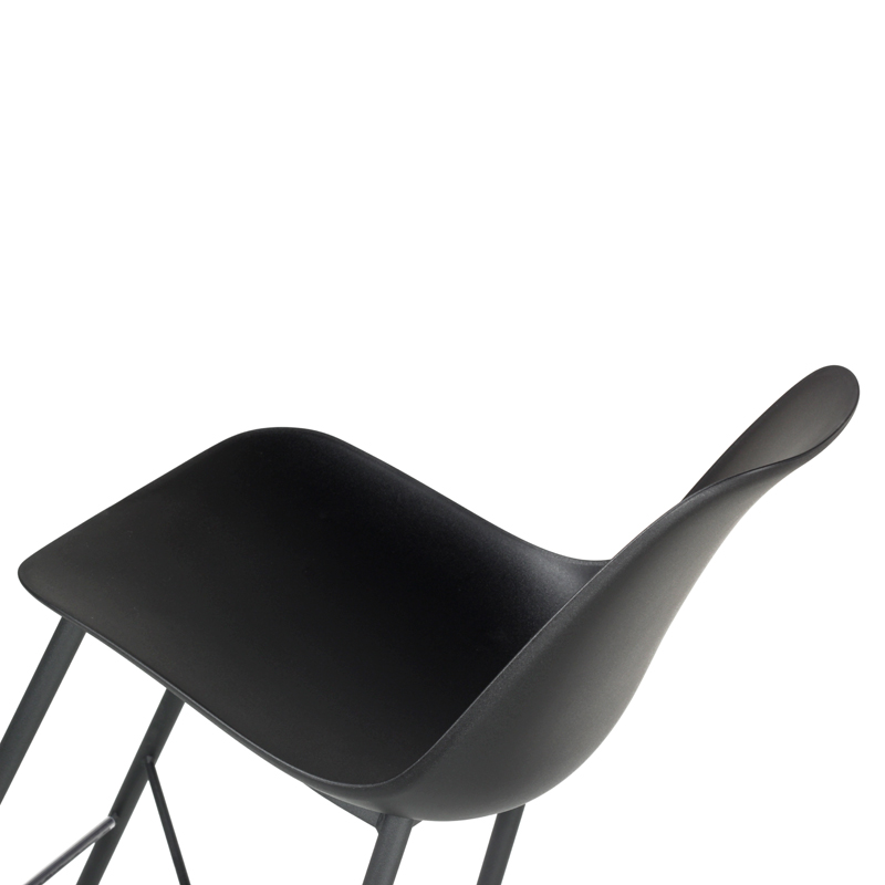 Tabouret snack moderne en polypropylène et métal - Cloe 10