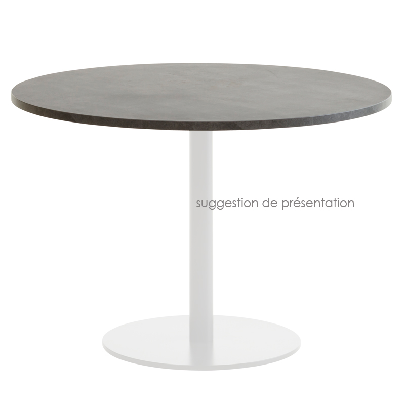 Plateau de table rond en stratifié 5