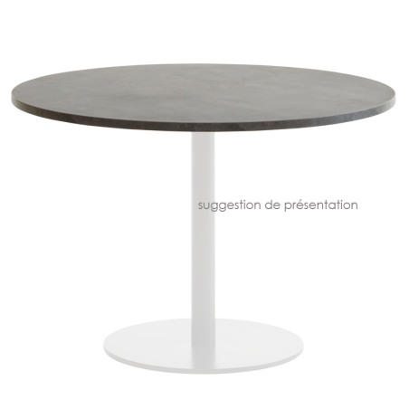 Plateau de table rond en stratifié 5