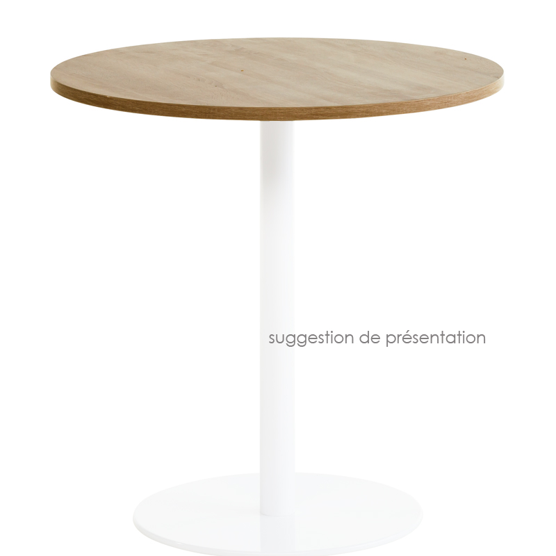 Plateau de table rond en stratifié 6