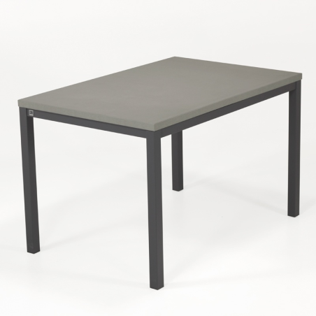 Table de cuisine avec rallonge en céramique - hauteur 75 cm - Toy métal