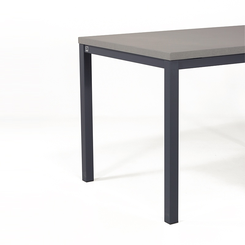 Table de cuisine avec rallonge en céramique - hauteur 75 cm - Toy métal 5