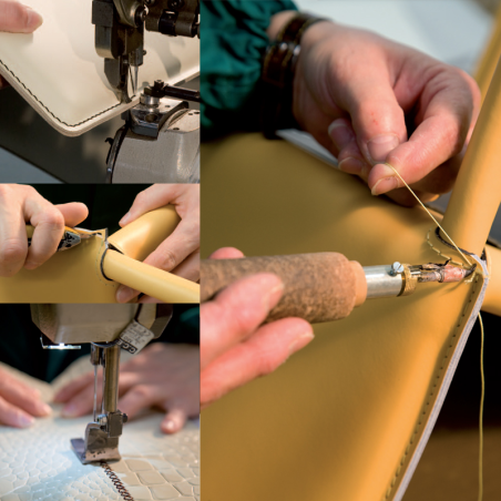 Chaise contemporaine en cuir - Bea 3