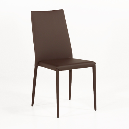 Chaise contemporaine en cuir  - Bea