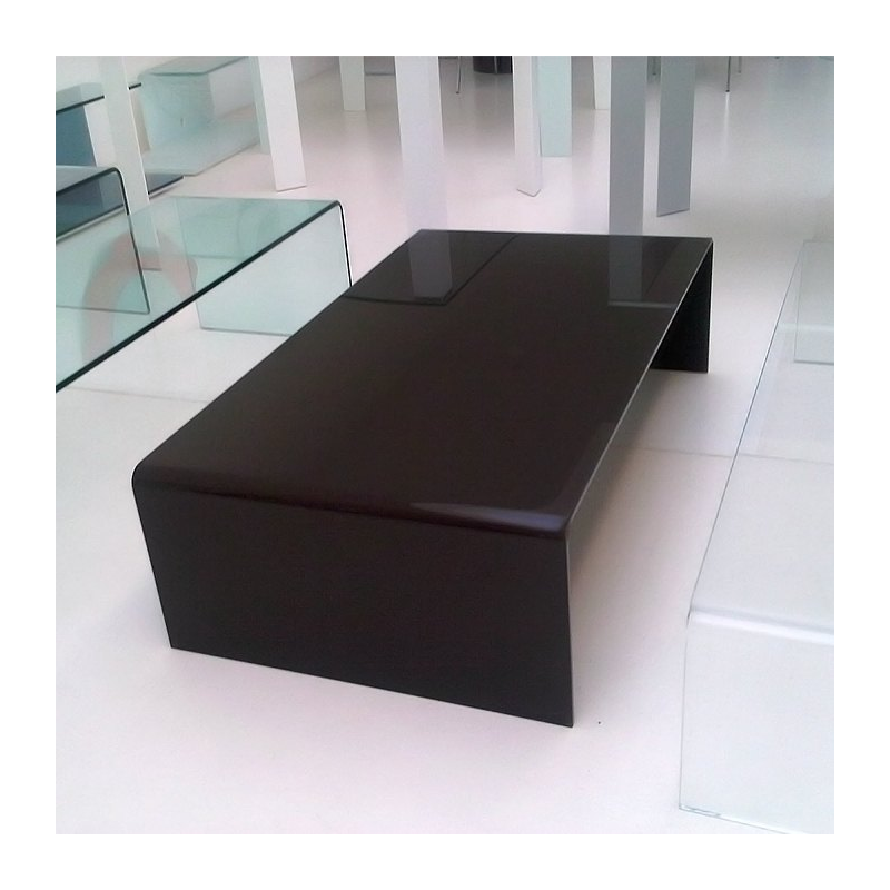 Table basse moderne rectangulaire en verre - Bridge Sovet® 1