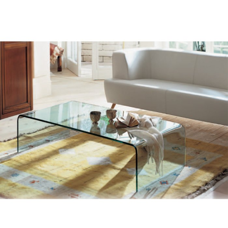 Table basse moderne rectangulaire en verre - Bridge Sovet® 4