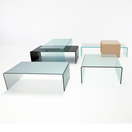 Table basse design carrée en verre - Bridge Sovet®  2
