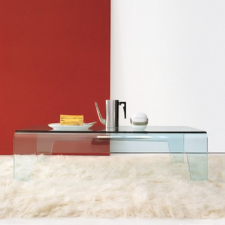 Table basse design rectangulaire ou carrée en verre - Frog Sovet®