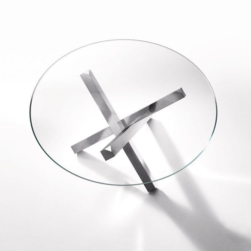 Table en verre design ronde - Aikido Sovet® 2