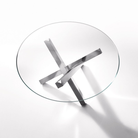 Table en verre design ronde - Aikido Sovet® 2