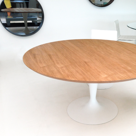 Table ronde design plateau bois - Flute Sovet® 3