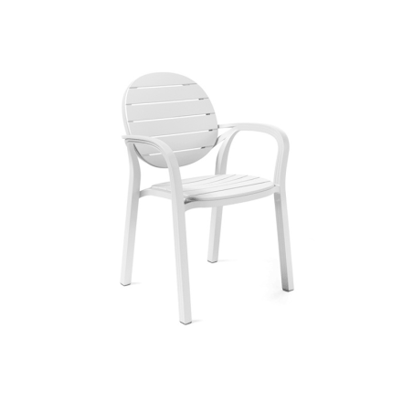 Fauteuil de jardin en polypropylène blanc - Palma