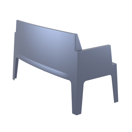 Banquette de jardin en polypropylène gris foncé - Box Sofa
