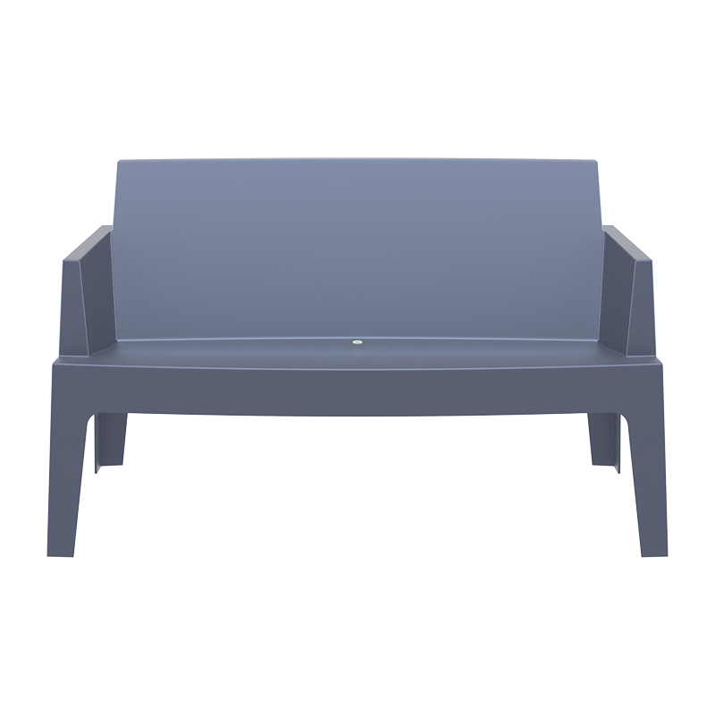 Banquette de jardin en polypropylène gris foncé - Box Sofa