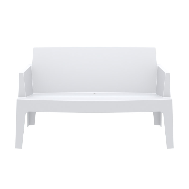 Banquette de jardin en polypropylène blanc - Box Sofa
