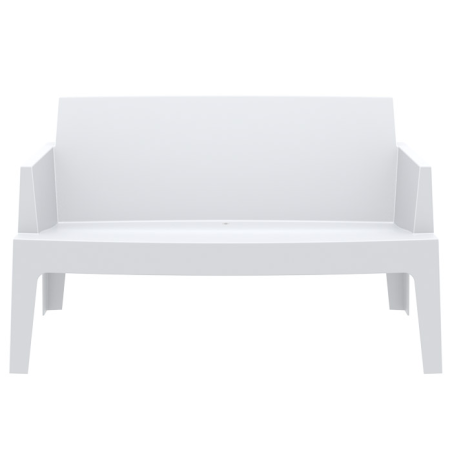 Banquette de jardin en polypropylène blanc - Box Sofa