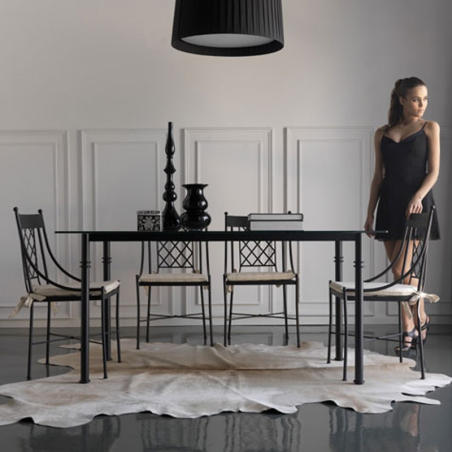 Chaise en acier- Marsella