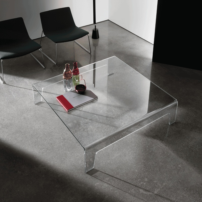 Table basse design carrée en verre - Frog Sovet®