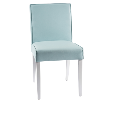 Chaise confortable en vinyle et bois - Carpe