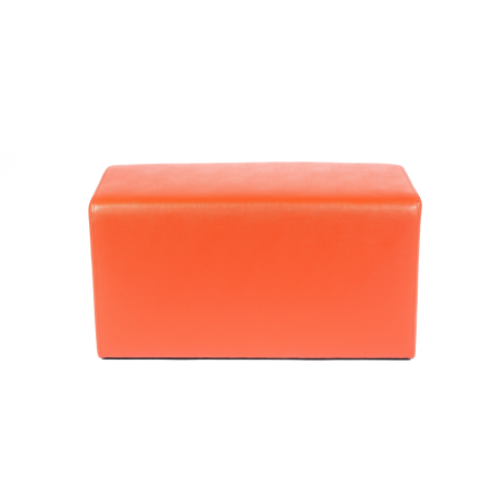 Pouf rectangulaire orange - Max Q78