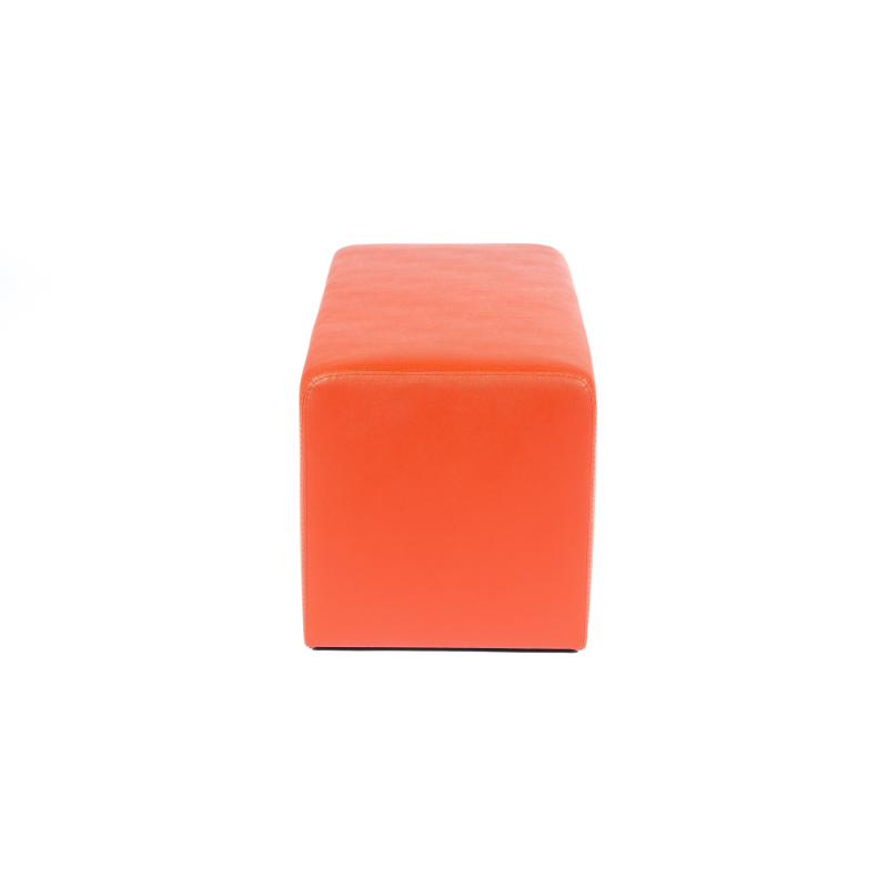 Pouf rectangulaire moderne orange - Max Q78