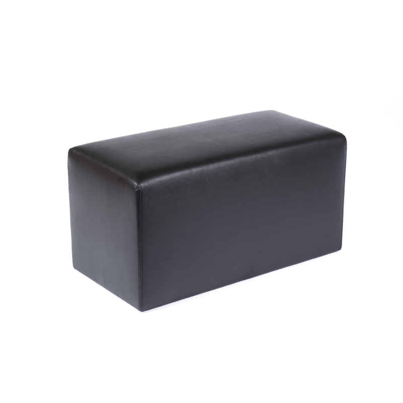Pouf rectangulaire contemporain marron - Max Q78