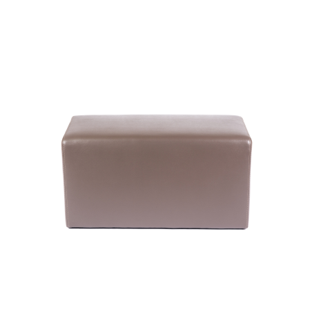 Pouf rectangulaire marron - Max Q78