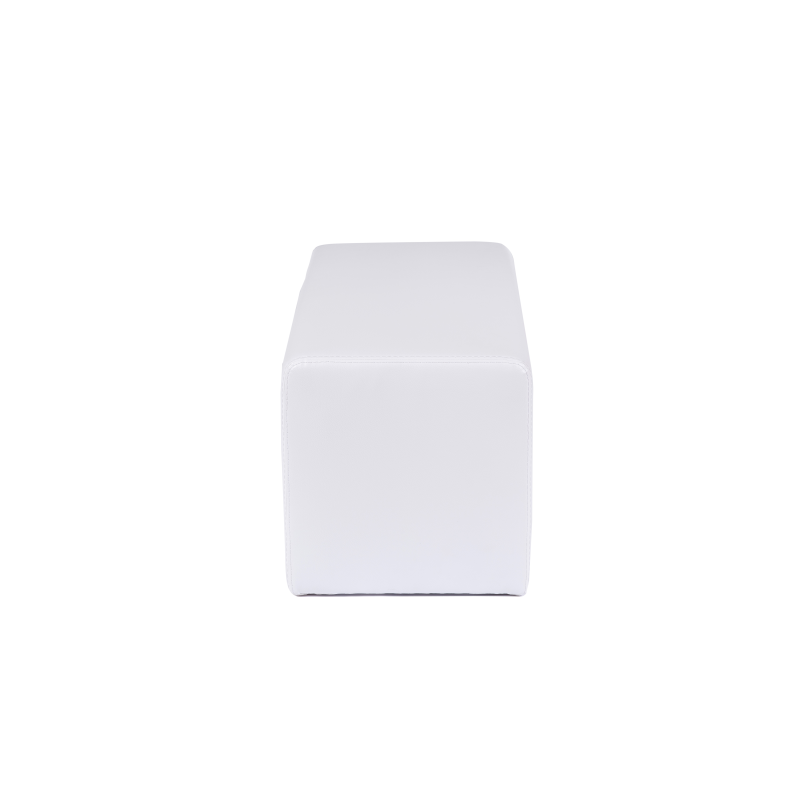 Pouf rectangulaire moderne blanc - Max Q78