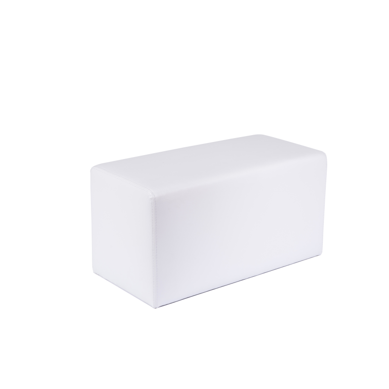 Pouf rectangulaire contemporain marron - Max Q78