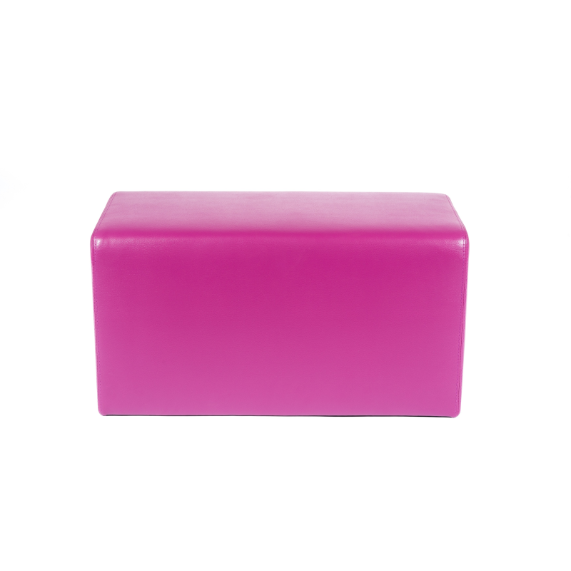 Pouf rectangulaire magenta - Max Q78