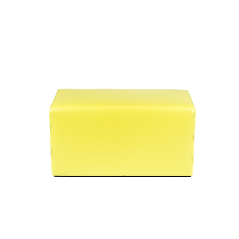 Pouf rectangulaire jaune - Max Q78