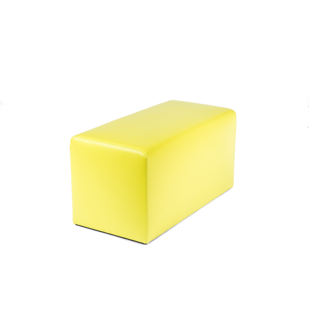 Pouf rectangulaire moderne jaune - Max Q78
