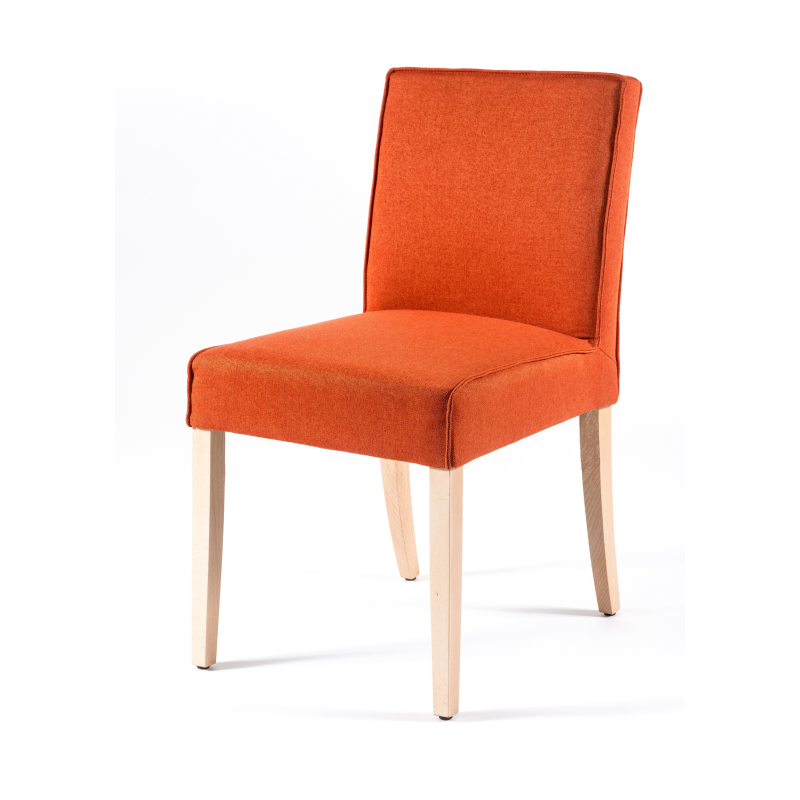 Chaise contemporaine en tissu et bois - Carpe