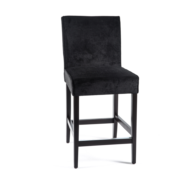 Tabouret snack moderne en tissu et bois - BarCarpe