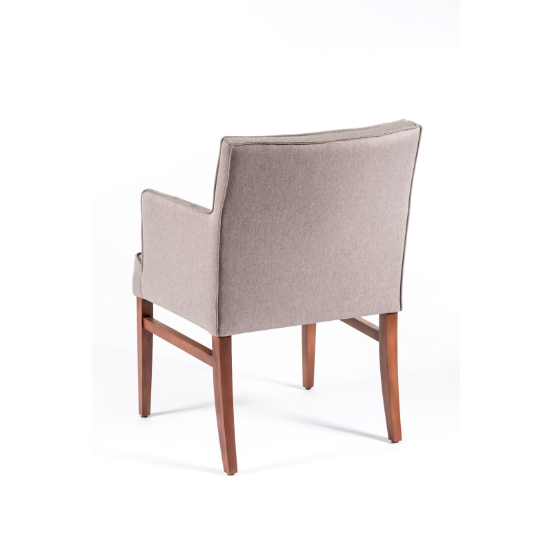 Fauteuil moderne en tissu et bois - Diem