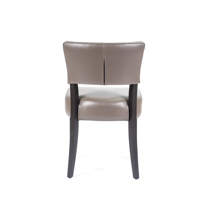 Chaise contemporaine en vinyle et bois - Steffi