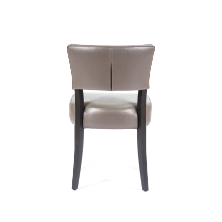 Chaise contemporaine en vinyle et bois - Steffi