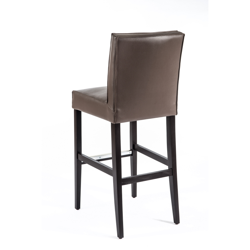 Tabouret bar contemporain en vinyl et bois - BarCarpe