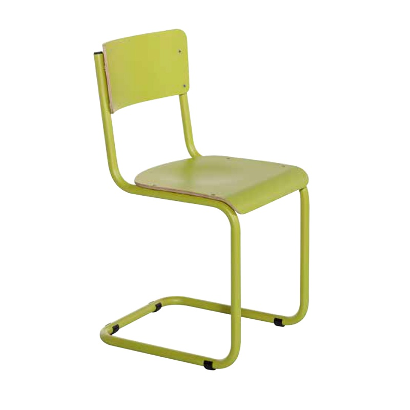 Chaise rétro en bois et métal - Vintage