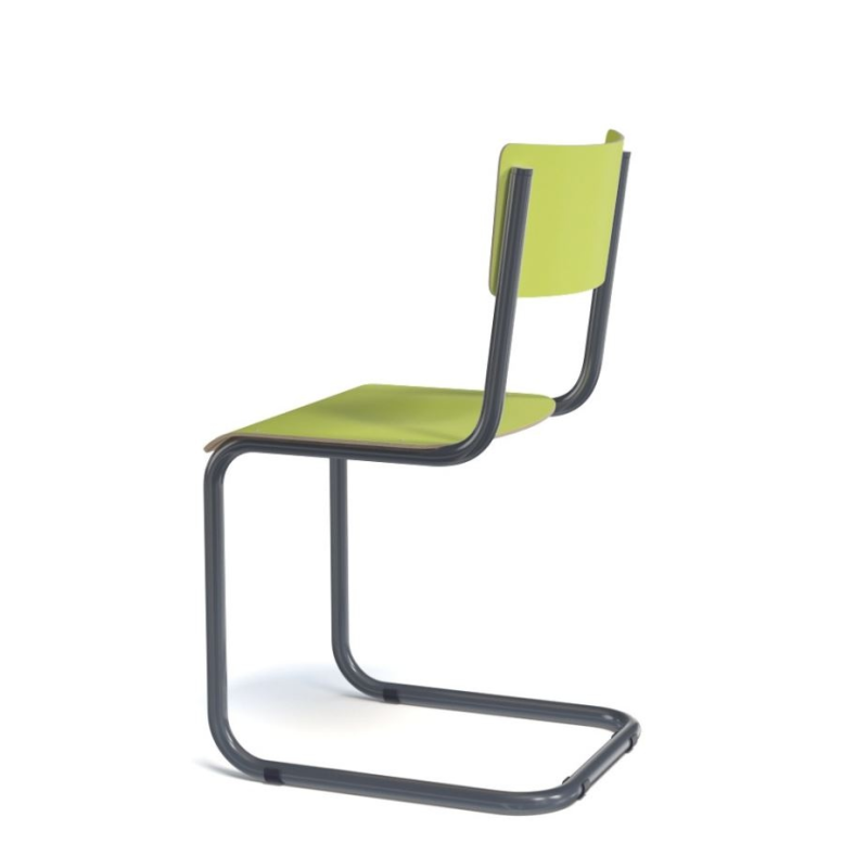 Chaise en bois et métal - Vintage